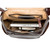 High quality inside view of the leather all in one backpack in red brown