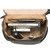 High quality inside view of the leather all in one backpack in black