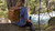 High quality lifestyle image of the all in one leather backpack in light tan