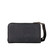 High quality back view of the carbon black medium leather wallet