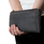 This is the model view of carbon black medium wallet