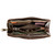 High quality carbon black full grain Medium Wristlet  Leather  Wallet alternate angle - Saddleback Leather