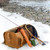 High quality full grain leather 27" Adolescent Beast Duffle Bag front view - Saddleback Leather