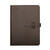 Dave's Deals Large Leather Portfolio - Dark Coffee Brown