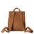 12" Tumbled Leather Drawstring Backpack