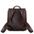 High quality backside of the 12" tumbled leather drawstring backpack. Made by Saddleback