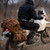 High quality the deep pocket leather duffle bag on the back of a motorcycle. Made by Saddleback