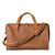 High quality back view of Saddleback Leather's Deep Pocket Leather Duffle Bag in Tan Brown / tan