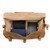 High quality tan full grain leather Dave's Deals 27" Adolescent Beast Duffle Bag - Tobacco interior view - Saddleback Leather