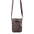 High quality full grain Suzette's Steals Crossbody Zipper Leather Pouch - Dark Coffee front view - Saddleback Leather