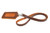 High quality full grain leather Lanyard & ID Holder front view - Saddleback Leather