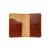High quality red brown full grain Dave's Deals Slim Leather Passport Wallet - Chestnut front view - Saddleback Leather