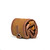 High quality rolled burnt sausage travel leather tote to show the compactness.