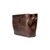 High quality the Big Mouth leather Organizer in dark brown opened - Angled view
