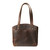 Suzette's Steals Leather Organizer Satchel - Dark Coffee