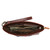 High quality dark brown full grain Lanita Leather Clutch alternate angle - Saddleback Leather