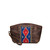 High quality the Lanita leather Clutch Walle in dark brown
