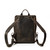 High quality our Medium All In One leather Backpack in carbon black-back