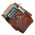 High quality our Medium All In One leather Backpack in reddish brown-with device