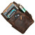 High quality our Medium All In One leather Backpack in dark brown-with device