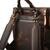 High quality our Medium All In One leather Backpack in dark brown-close details