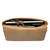 High quality large tan magnetic fold over leather purse inside