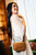 High quality tan full grain leather Magnetic Fold Over Bag-Medium front view - Saddleback Leather