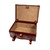 High quality red brown full grain leather Dave's Deal Grandfather Carry On - Chestnut side view - Saddleback Leather