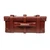 High quality red brown full grain leather Dave's Deal Grandfather Carry On - Chestnut interior view - Saddleback Leather