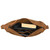 High quality the inside view with contents of the London Leather Sling in tan brown