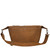 High quality the front view of the London Leather Sling in tan brown