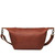 High quality the back view of the London Leather Sling in red brown