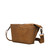 High quality the side view of the London Leather Sling in tan brown