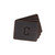 High quality dark brown colored leather coaster set of 4 with Cleveland guardians logo on it. Made by Saddleback