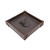 High quality dark brown colored leather valet tray with Baltimore Orioles logo, made by Saddleback