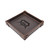 High quality dark brown colored leather valet tray with the Detroit Tiger logo. Made by Saddleback