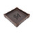 High quality dark brown leather valet tray with the Miami Marlins logo on it. Made by Saddleback