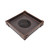 High quality dark brown colored leather valet tray with the Milwaukee Brewers logo in the center. Made by Saddleback