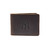 High quality dark brown colored leather bifold wallet with the New York Yankees logo on the front. Made by Saddleback
