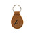High quality tan colored keychain with the Arizona Diamondbacks logo on the front, by Saddleback