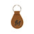 High quality tan colored leather keychain that has the Miami Marlins logo on the front. Made by Saddleback