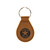 High quality tan colored leather keychain with the Houston Astros logo. Made by Saddleback