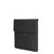High quality side view of the black leather laptop sleeve that fits a 14" laptop. Made by Saddleback