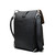 High quality the back of the black 10" tumbled drawstring leather backpack with a loop to adjust the straps. Made by Saddleback