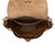 High quality inside of the tan colored 10" tumbled drawstring leather backpack. Made by Saddleback