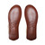 High quality tan full grain leather Dave's Deals Sheepskin Moccasins - Old Design - Size 11 - Tobacco interior view - Saddleback Leather