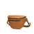High quality the side view of the leather fanny bag in tan