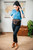 High quality model shot of the dark coffee fanny leather bag