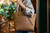 High quality tan full grain Concealed Carry Leather Tote alternate angle - Saddleback Leather