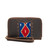 High quality front view of the Lantia Thin leather wallet in dark brown